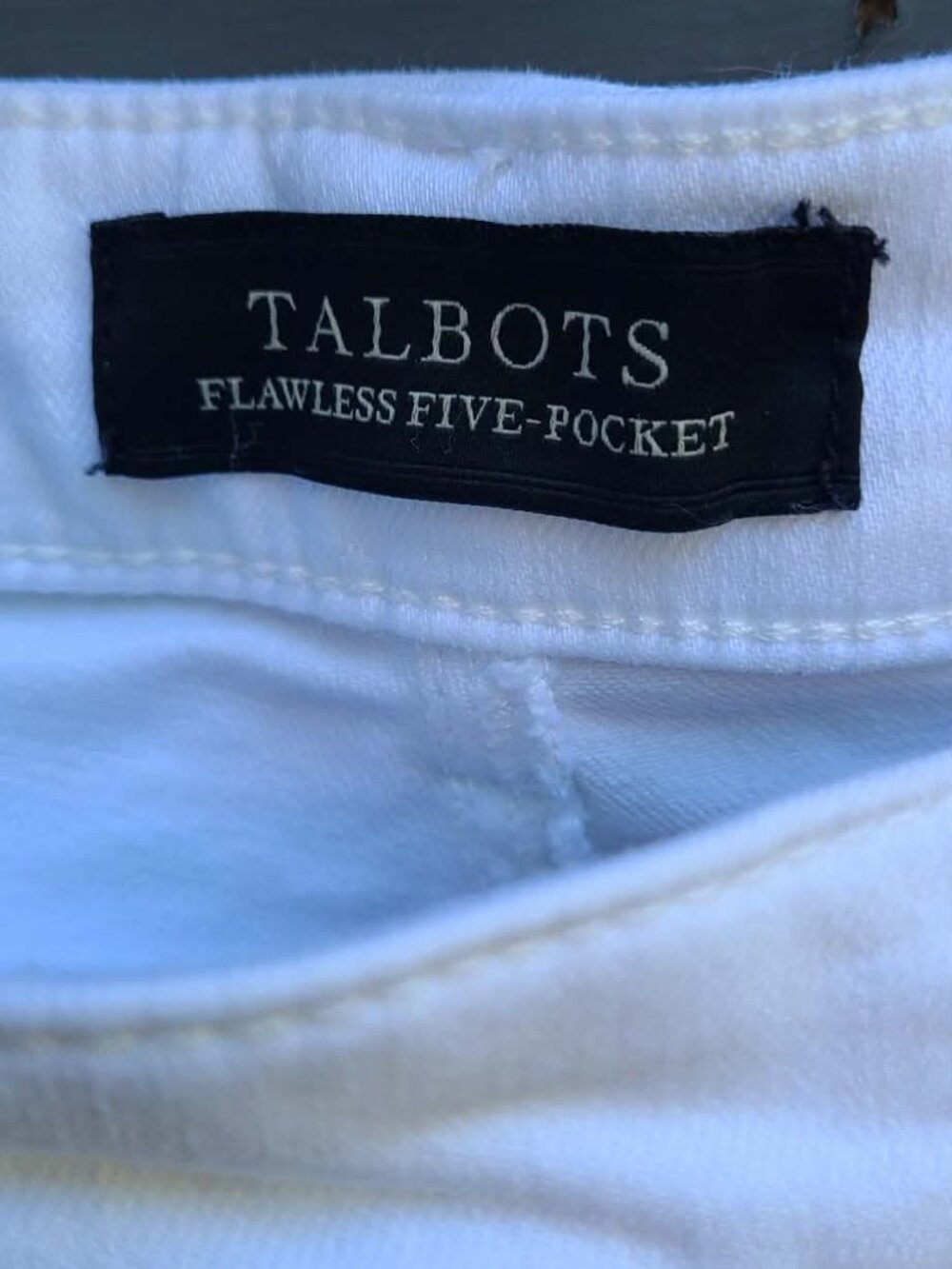 Talbots White Flawless 5 Pocket Slim Ankle Jeans size 14 - Picture 2 of 8